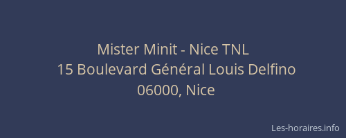 Mister Minit - Nice TNL