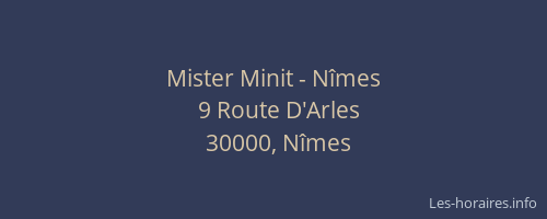 Mister Minit - Nîmes