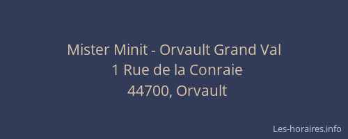 Mister Minit - Orvault Grand Val