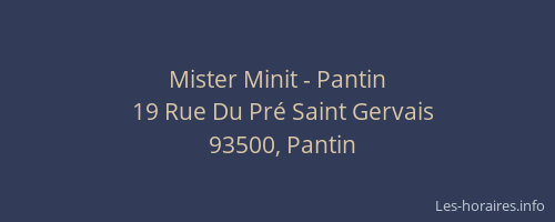 Mister Minit - Pantin