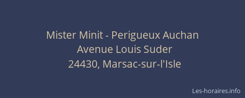 Mister Minit - Perigueux Auchan