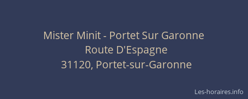 Mister Minit - Portet Sur Garonne