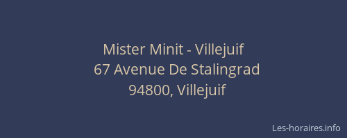 Mister Minit - Villejuif