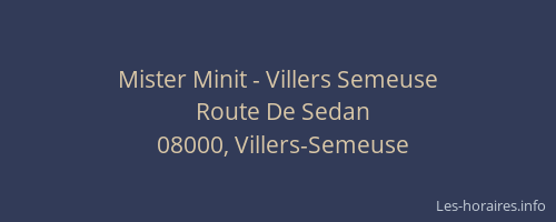 Mister Minit - Villers Semeuse
