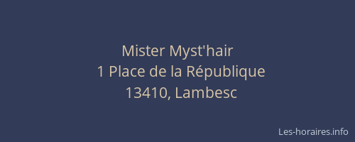 Mister Myst'hair