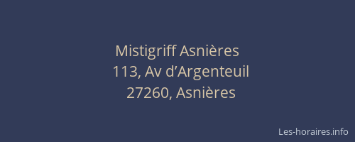 Mistigriff Asnières