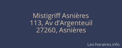 Mistigriff Asnières