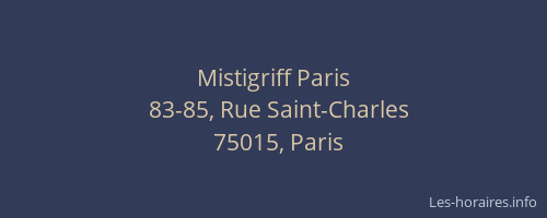 Mistigriff Paris