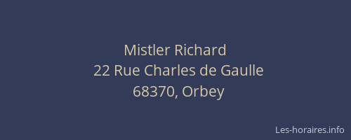 Mistler Richard
