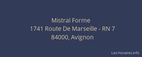 Mistral Forme