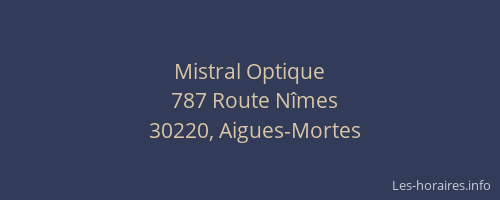 Mistral Optique