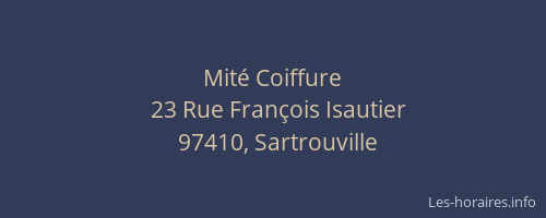 Mit&eacute; Coiffure