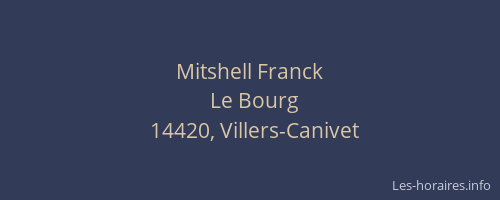 Mitshell Franck