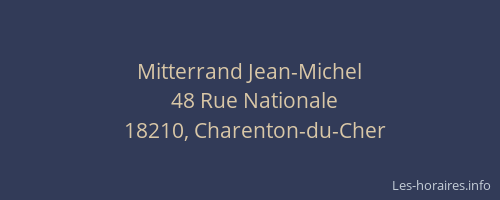 Mitterrand Jean-Michel