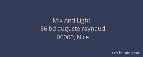 Mix And Light