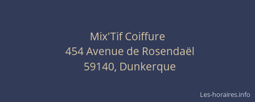 Mix'Tif Coiffure