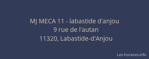 MJ MECA 11 - labastide d'anjou