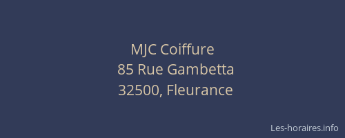 MJC Coiffure