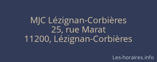 MJC Lézignan-Corbières