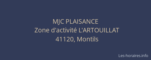 MJC PLAISANCE