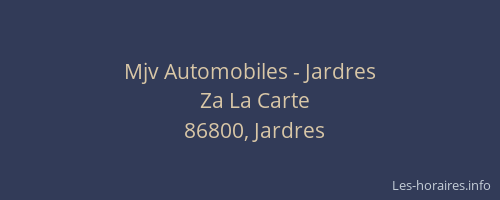 Mjv Automobiles - Jardres