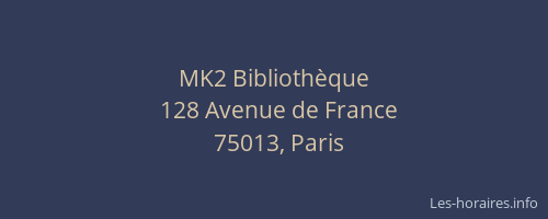 MK2 Bibliothèque