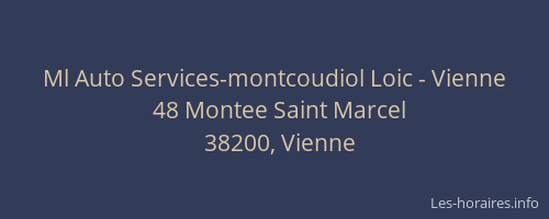 Ml Auto Services-montcoudiol Loic - Vienne