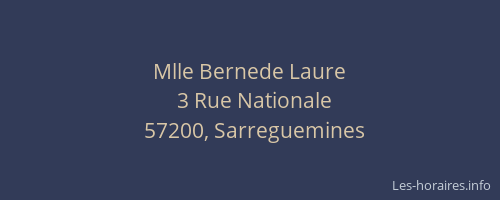 Mlle Bernede Laure
