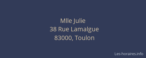 Mlle Julie