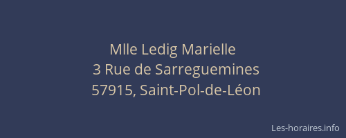 Mlle Ledig Marielle