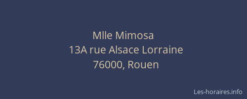Mlle Mimosa