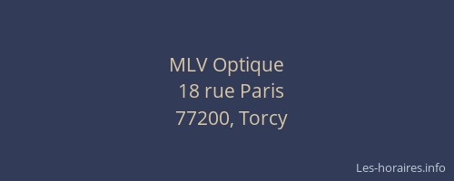 MLV Optique