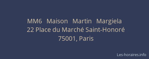 MM6   Maison   Martin   Margiela