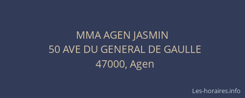 MMA AGEN JASMIN