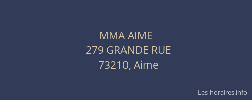 MMA AIME