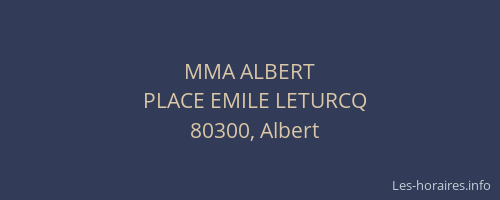 MMA ALBERT