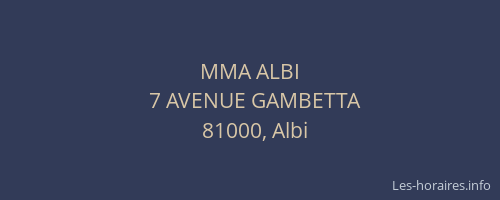 MMA ALBI