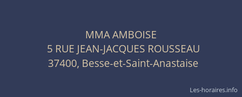 MMA AMBOISE