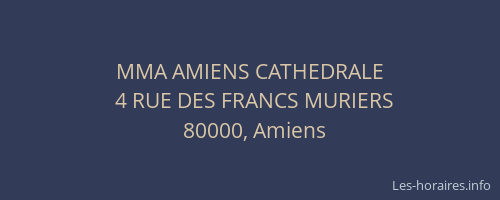 MMA AMIENS CATHEDRALE