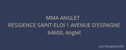 MMA ANGLET