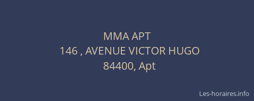 MMA APT