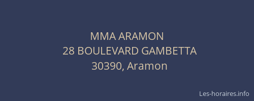 MMA ARAMON