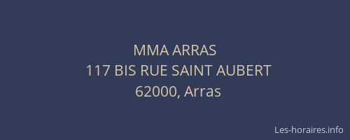 MMA ARRAS