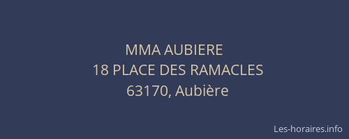 MMA AUBIERE