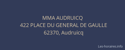 MMA AUDRUICQ