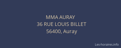MMA AURAY