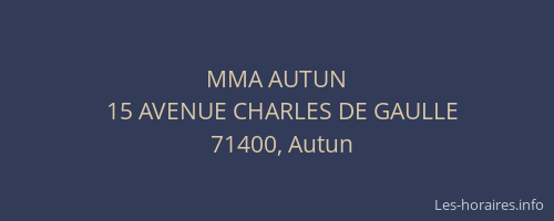 MMA AUTUN
