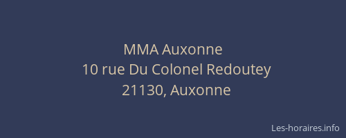 MMA Auxonne