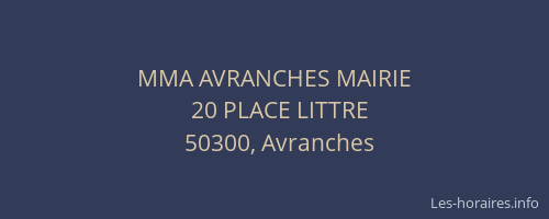 MMA AVRANCHES MAIRIE
