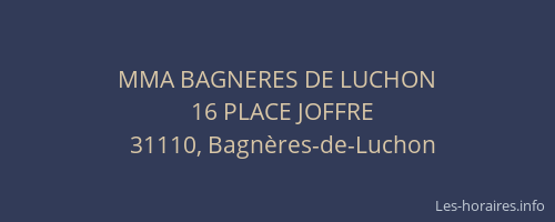 MMA BAGNERES DE LUCHON